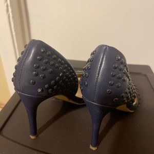Navy Blue Stilettos